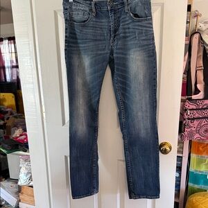 BKE Men's Blue Jeans 33R Jake Skinny